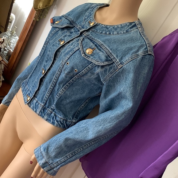 Vtg 80s Jordache denim jean jacket M - Picture 7 of 13